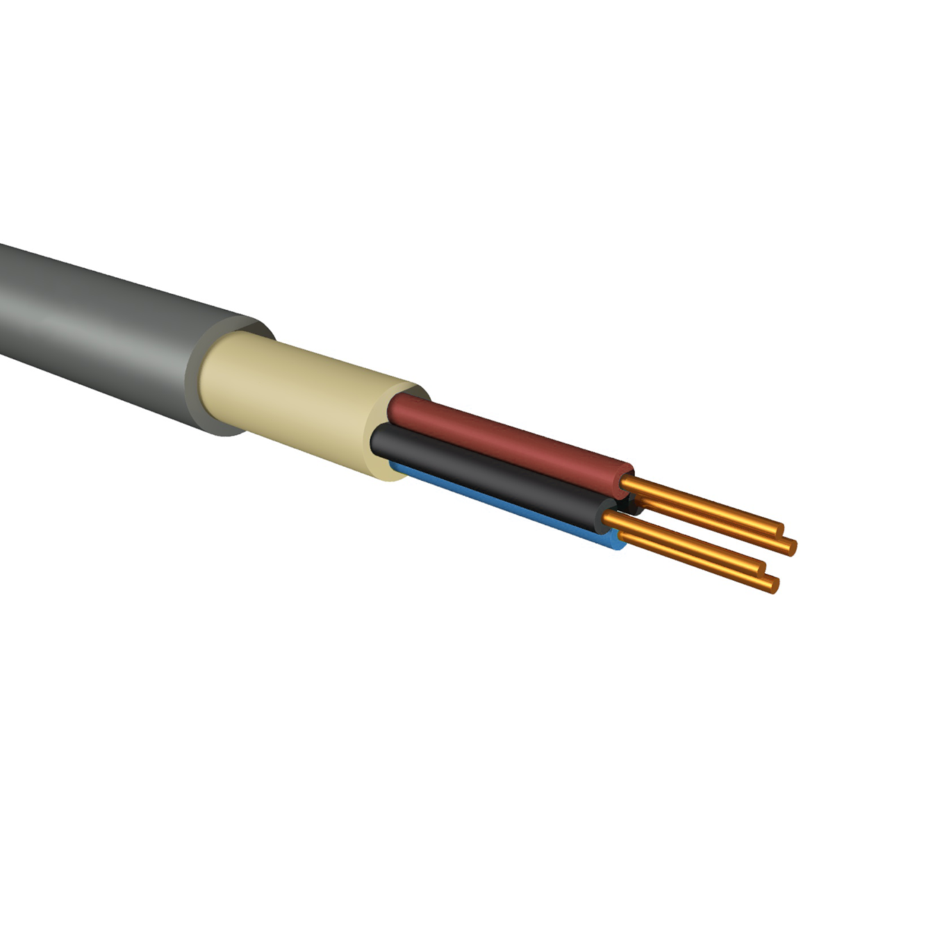 Elektrik kabeli GoksanKablo NYM–0 / 4 x 35